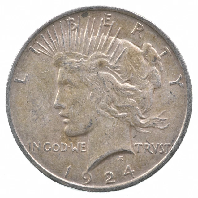 Better - 1924 Peace Silver Dollar - 90% US Coin *872