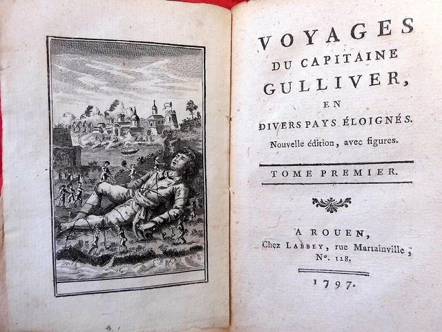 Voyages du capitaine Lemuel Gulliver en divers pays éloignez . T2. P1 (Éd.1727) - Swift, Jonathan - Livres