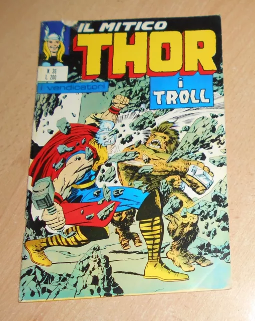 Ed.corno  Serie  Il Mitico Thor  N°  36  1972   Originale  !!!!