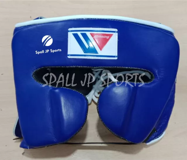 Customize Blue Open Face Boxing Head Guard no winning no grant