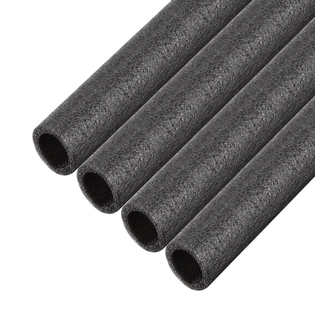Confezione da 4 tubi in schiuma 1,64 piedi lunghezza 0,98 pollici ID 1,37 pollici OD copertura tubo cavo nero