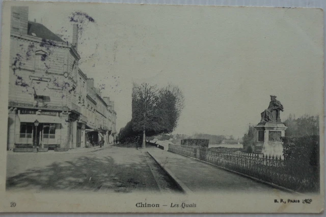 Chinon 37 CPA Les Docks Good Condition 1904