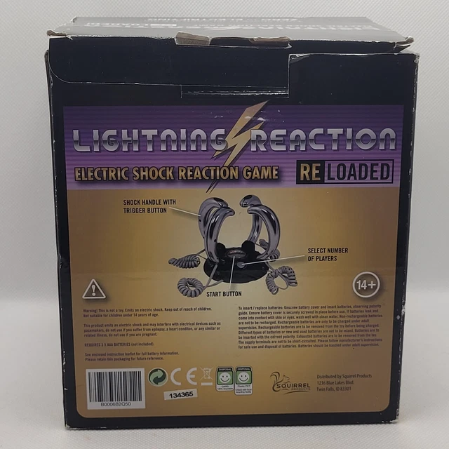 LIGHTNING REACTION RELOADED Party Game Electric Shock Reaction Game 4