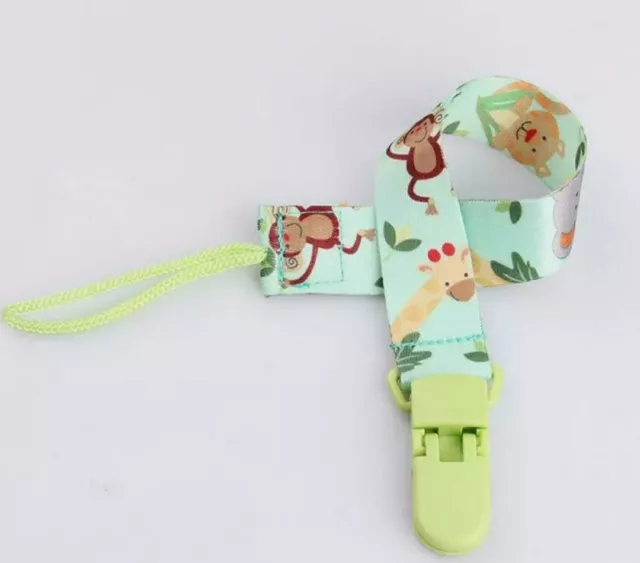 Baby Anti-lost Pacifier Chain Holder Dummy Cute animal Soother Pacifier Clip DIY