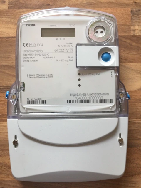 Stromzähler Mid ISKRA MT175 D1A52 V22 K0t Zweirichtungszähler 5