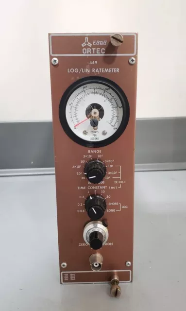 EG&G Ortec 449 Log/Lin Rate Meter Tested Working See Photo