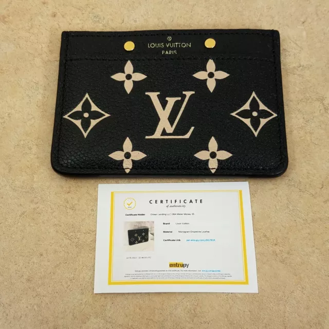Discover Louis Vuitton Business Card Holder: Monogram Empreinte leather,  embossed with the iconic Mon… in 2023
