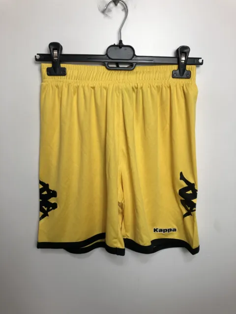 Kappa Jungen Fußball Kurzehose Shorts Sporthose, Gelb, XXL (14 Jahre)