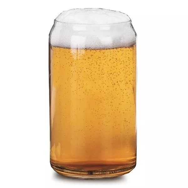 Bicchiere vetro lattina birra Libbey 16,5 once / 470 ml - set custodia di 12 - bevande IPA - bar