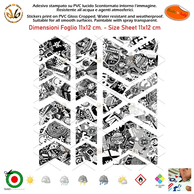 Lot De 10 Stickers Vinyle Pour Casque Moto/GP/Snow - Adhésifs Multi-sports