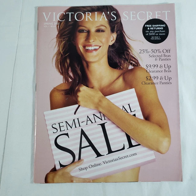 VICTORIA'S SECRET CATALOG Semi Annual Sale Spring 2002 Vol 1 Gisele