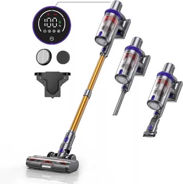 BUTURE 33Kpa 400W Cordless Vacuum Cleaner Wireless Handheld Home Appliance  Removable Battery For Pet hair 55 Mins Time - AliExpress