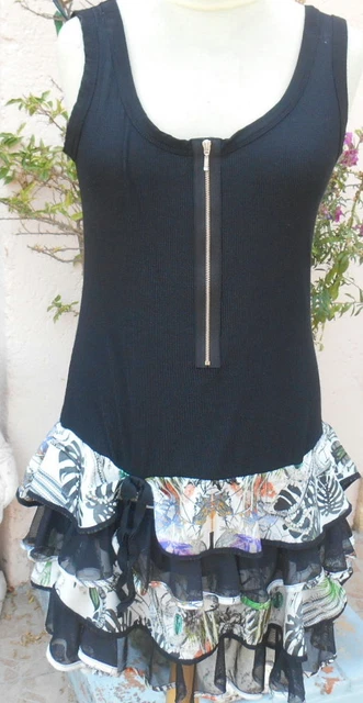 Robe MYSTERIOUS Noir Floral – La Mode Est à Vous LMV – Taille 34/36 – Neuve Sans étiquette