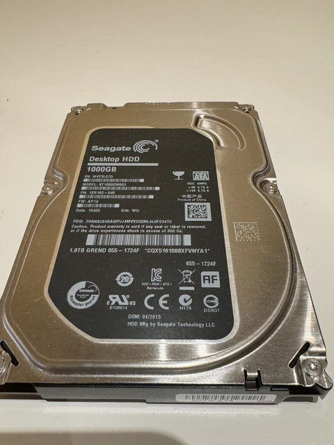 Seagate ST1000DM003 Barracuda 7200.14 Festplattenlaufwerk 1 TB intern 7200 1/min 3,5