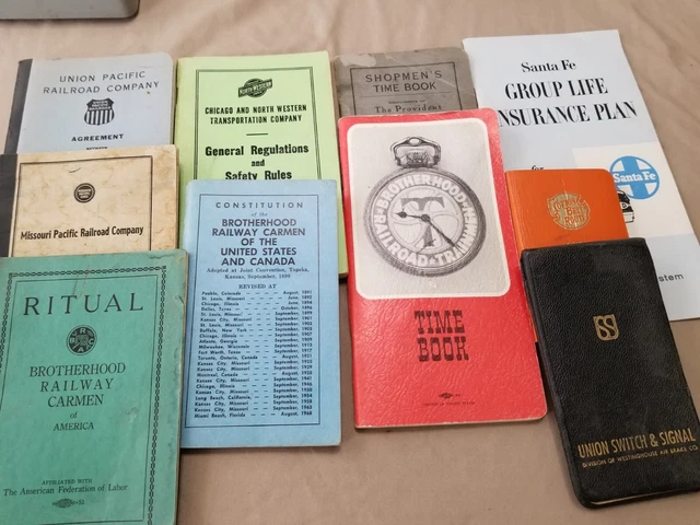 Lot of Vintage Train Railroad Booklets, Pamphlets, and Other Paper Ephemera