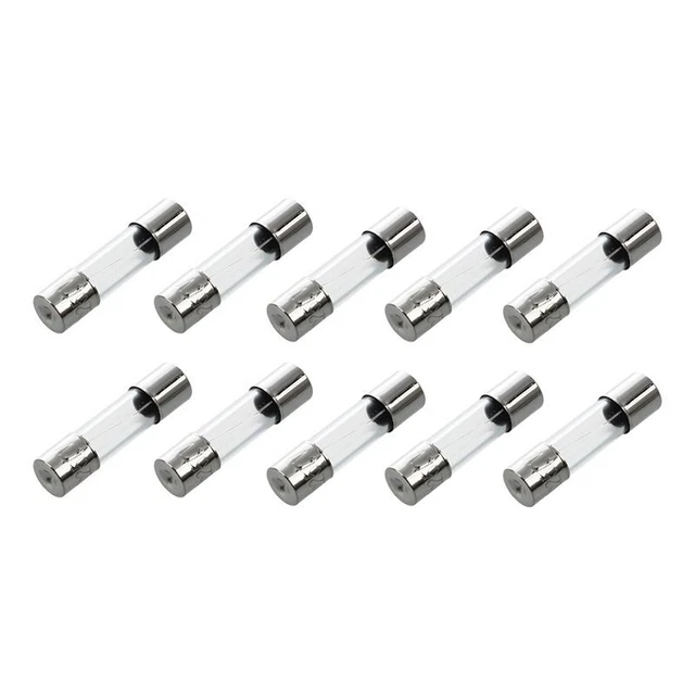 (R) 10 Pcs Coup Type Fusibles en verre Tube 5x20mm 250V 2Amp K3N6N6