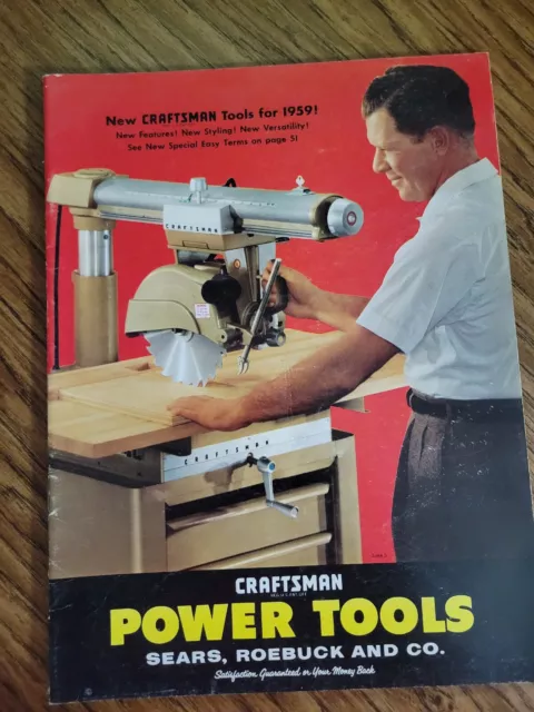 Vintage Sears Craftsman power tool catalog 1959