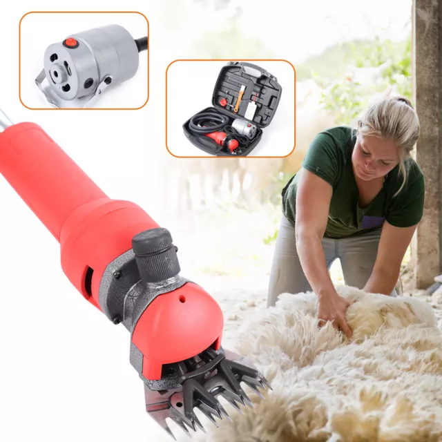 750W Electric Sheep Goat Shearing Wool Scissor Clipper Shears Cutter Heavy Duty