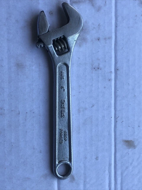 Great Neck AW6  Adjustable Crescent Wrench 6" Chrome Alloy Steel Workshop Tool
