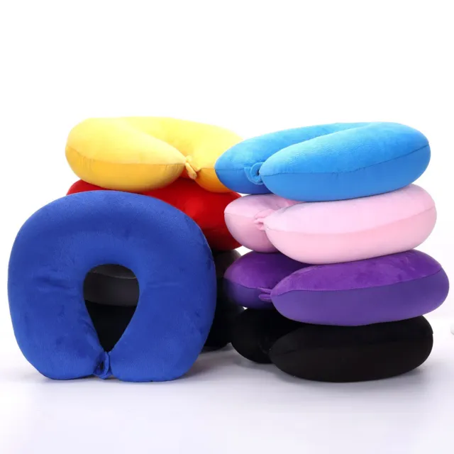 Travel Neck U-shaped Pillow Memory Foam Comfortable Washable Cover Neck Sleeping