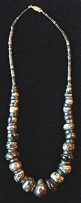 Pre-Columbian Stone Bead Necklace Mezcala Mexico 3