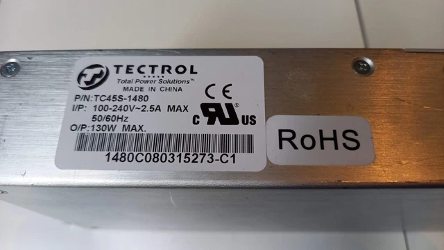 Alimentation pour Harris 6822+AC 130W AC Power Supply -  Tectrol TC45S-1480A