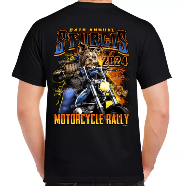 2024 STURGIS MOTORCYCLE Rally Motorcycle Bulldog TShirt 16.99 PicClick