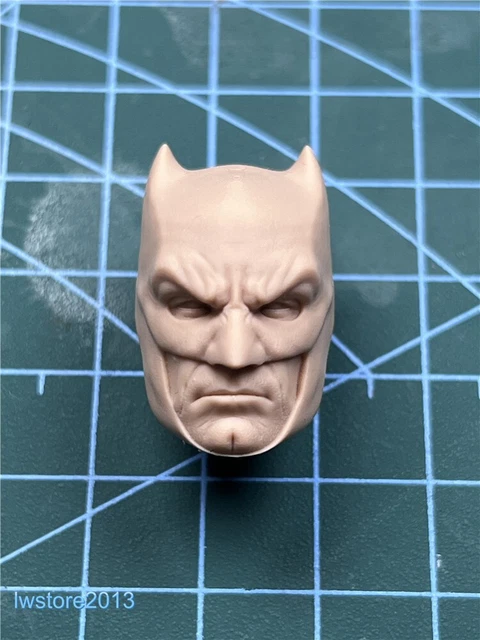 1:18 Batman Ben Affleck Head Sculpt Carved For 3.75" Male Action Figure Body Toy