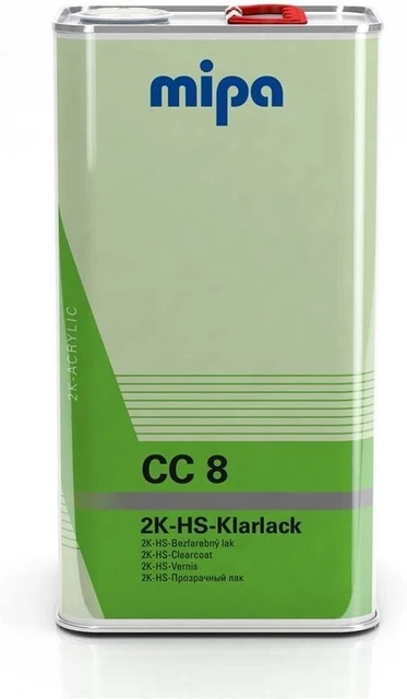 COV VERNIS TRANSPARENT MIPA CC8 2K HS pour séchage à l'air, 5 litres ...