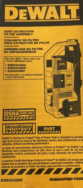 DEWALT DWH302DH Heavy Duty Replacement Dust Box