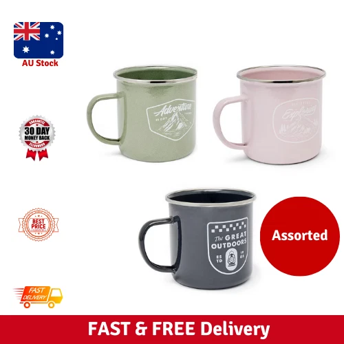 Buy E-far Enael Caping Ug Set Of 6, 16 Ounce Etal Enael Coffee Tea - Foto 6