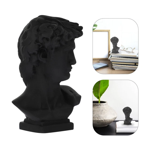 ROMAN DAVID STATUE David Bust Figurine Desktop Resin Greek David