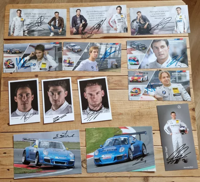 Motorsport DTM HANDSIGNIERTE AUTOGRAMMKARTEN