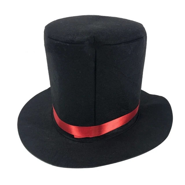 BLACK TOP HAT Bowler Top Hat Magician Performed Hat Stage Performances