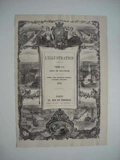 1872 Engraving. Shipwreck Of The Liner La Savoie Aux Iles D'hyres. Ph. Blanchard. 2
