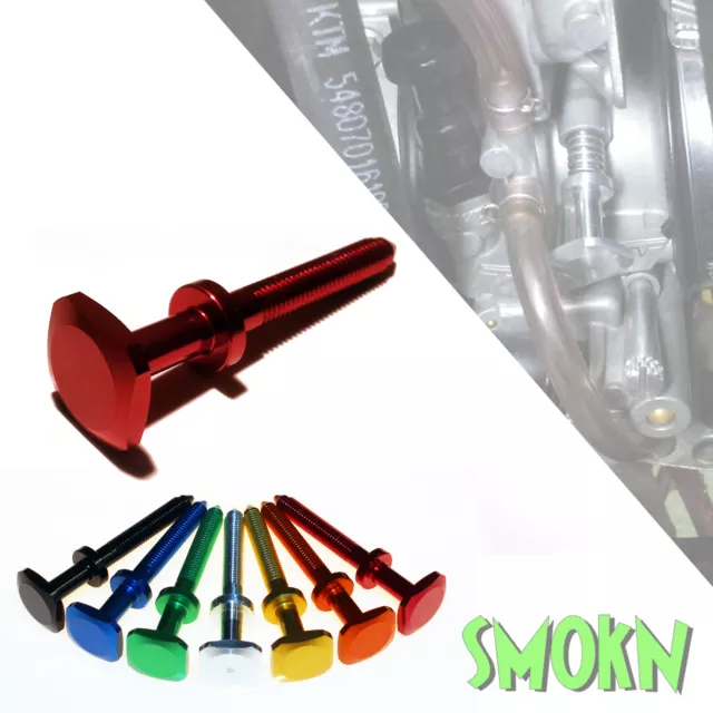 Honda CR 250 Keihin PWK Easy Adjust Carb Carburettor Idle Screw Red Anodised