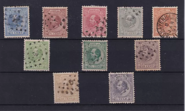 Timbres Pays-Bas N 19/28  Obl - Nederland