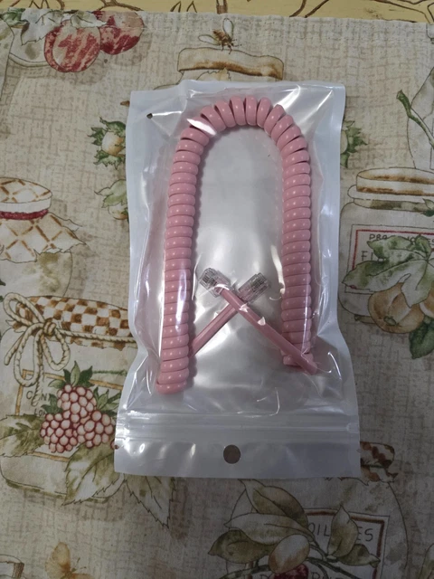 Deviantart Coiled VINTAGE COILED TELEPHONE Handset Cord Lot 5 Pink RJ11 Retro 3 feet £17. ...
