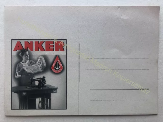 Anker Werke Bielefeld, Nähmaschinen AK Reklame um 1925