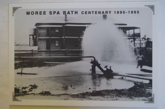 Moree Spa Bath Centenary 1895-1995 NSW Australia Collectable Souvenir Postcard