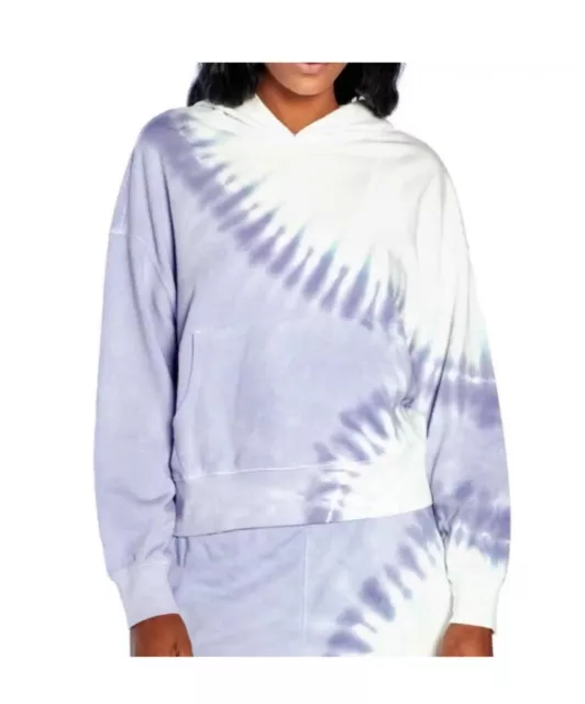 NWT Wildfox tie dye purple pullover hoodie sweater sweatshirt size Small