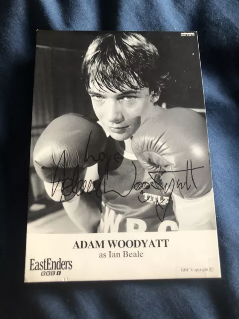 Adam Woodyatt  (Eastenders) Vintage Presigned B&W  Cast Card