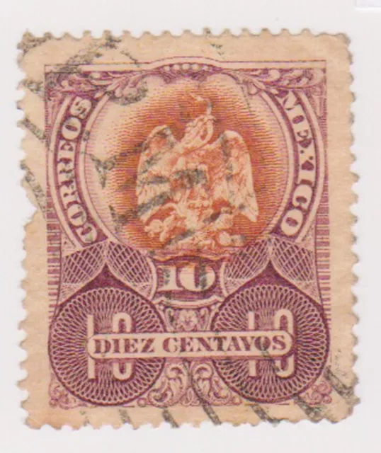 (MCO-132) 1910 Mexico 10c brown & purple (B)