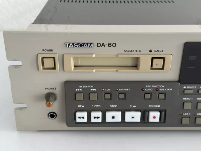 TASCAM DA-60 Professional Dat Recorder„ Needs Service/Defective “ #2 2