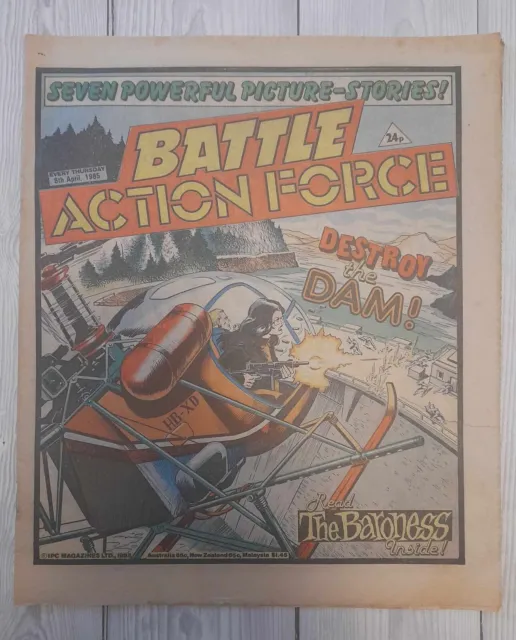 Battle Action Force Comic, 5th April 1985 - CHARLEY'S WAR etc. - FREE P+P