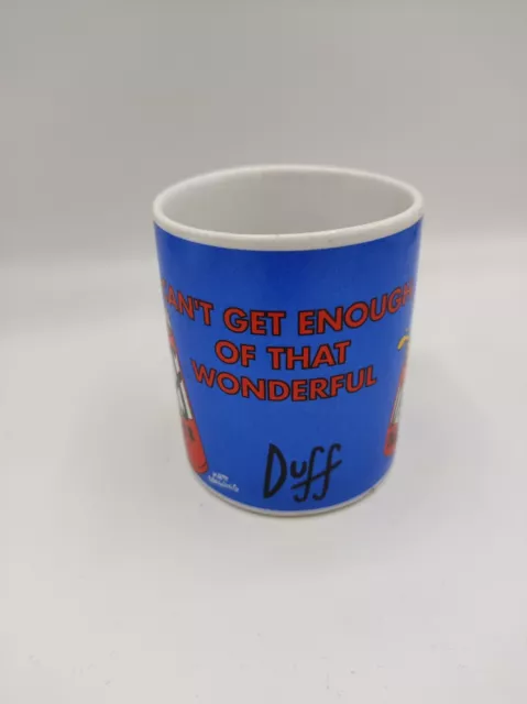 Simpsons Cant get enough of that wonderful Duff Beer Tasse Kaffeebecher 2000 Fox