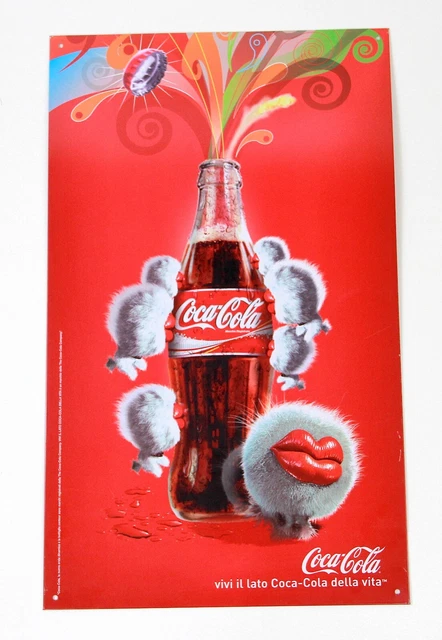 Coca Cola Vintage Wall Pubblicità Retro Targa in Metallo Cucina Drink