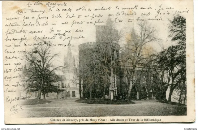 CPA -Carte postale -France -Mouy - Château de Mouchy - Aile droite 1903