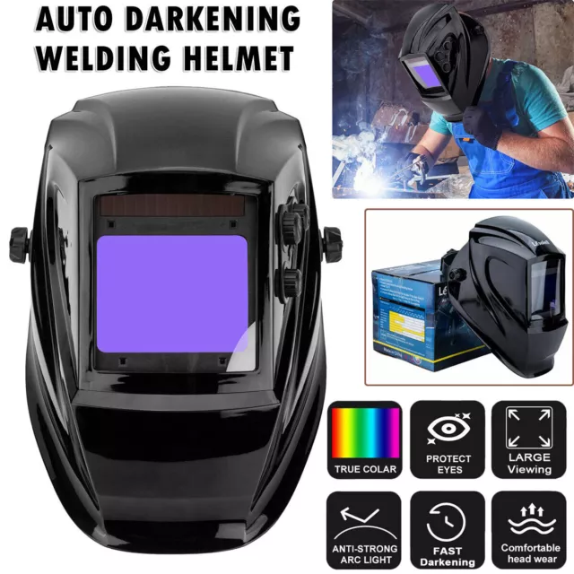 Large View Auto Darkening Welding Helmet Pro Solar Welder Mask ARC TIG MIG Weld