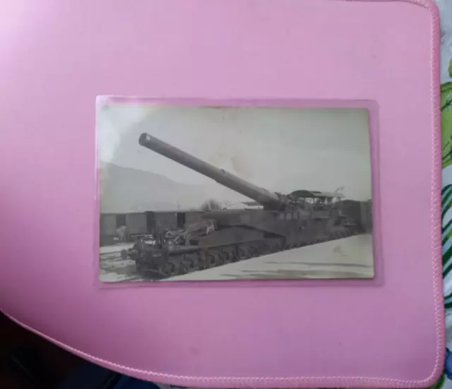 Cartolina Antica Fotografica Militare Cannone 381 Da Marina Schio 1918 Vicenza
